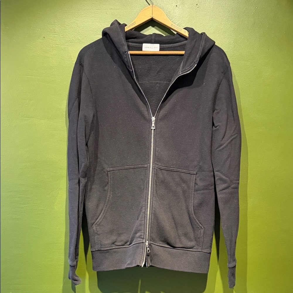 John Elliott Men's Black Hoodie Sweater